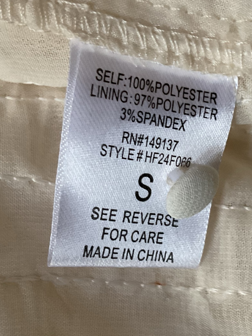 HYFVE Cozy Ivory Textured Fuzzy Top, Small - Picture 5 of 5